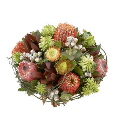 Bouquet of Mixed Wildflowers

This assortment of stunning natives and wildflowers will amaze your recipient. Bush Beauty is a modern and stylish take on the usual presentation of natives and wildflowers, making it the perfect unique gift. Amaze them with this delivery!

Flowers may vary from the image displayed due to seasonal availability. We'll craft an arrangement which is similar in style using seasonal flowers that is equal or greater in value. 