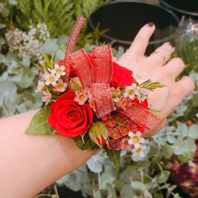 FH115: Red Corsage