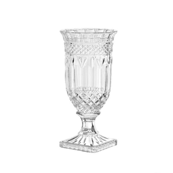 Classic Crystal Glass Vase Clear (16Dx33cmH)