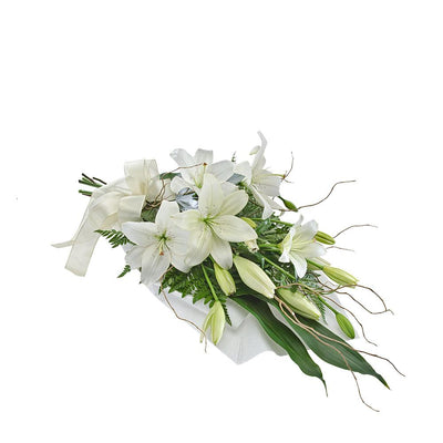 Lily Wrap Suitable for Home or Service

A beautiful symbol of life, a floral tribute is a wonderful and much appreciated way to express your feelings for a friend or loved one. This sympathy arrangement is suitable for delivery to the home or funeral service.

Flowers may vary from the image displayed due to seasonal availability. We'll craft an arrangement which is similar in style using seasonal flowers that is equal or greater in value. 