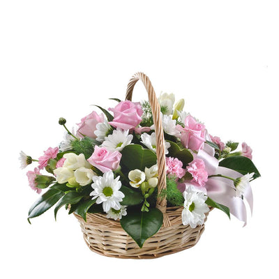 Petite Mixed Basket of Pastel Blooms

For a unique gift, send them Tenderness. This petite arrangement combines soft pinks with white and cream, and is presented in a cute basket. They will love this graceful gift.

Flowers may vary from the image displayed due to seasonal availability. We'll craft an arrangement which is similar in style using seasonal flowers that is equal or greater in value. 